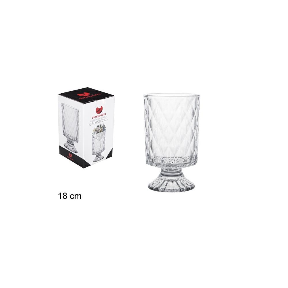 VASO DI VETRO GEORGEOUS 18 CM